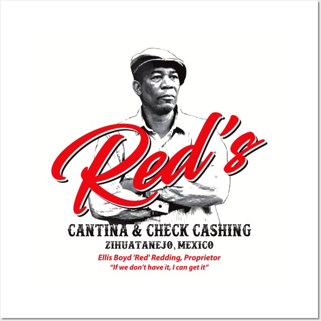 Red's Cantina & Check Cashing Zihuatanejo, Mexico Wall Art by Alema Art